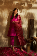 Load image into Gallery viewer, Siara Kurta with Plisse Straight Pants- Fushia