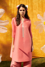 Load image into Gallery viewer, Kiara Kurta with Culottes Pants - Silver-Peach