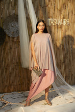 Load image into Gallery viewer, Shop Party Wear Slip Easy Dress with Shimmer Cape For Women