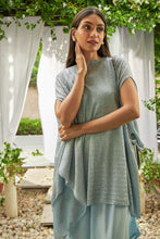 Load image into Gallery viewer, Slip Easy Dress with Shimmer Cape - Pastel Blue