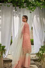 Load image into Gallery viewer, Dainty Diana Embellished Long Tunic with Ombre Organza Sharara and Embroidered Dupatta - Pink